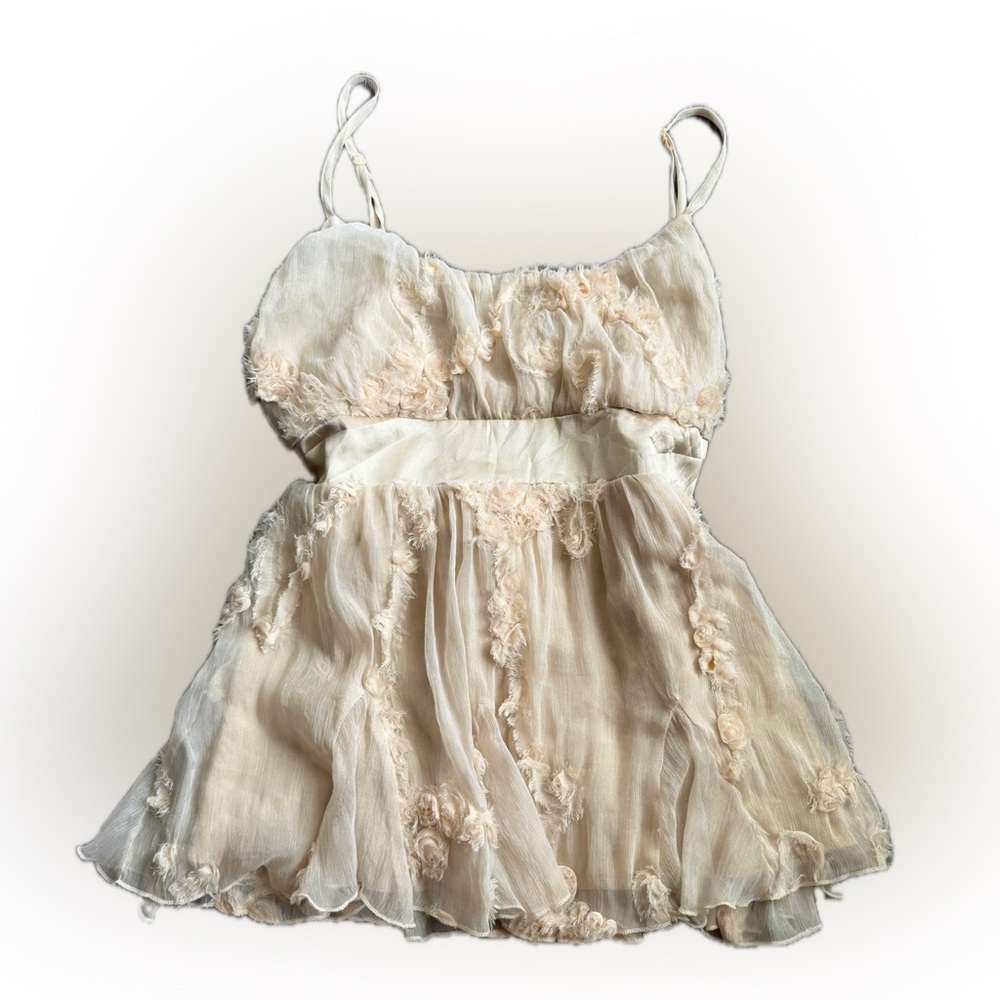 Vintage chiffon babydoll top